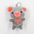 Paula New Triangle Scarf Pig Plush Pendant Keychain Pig Plush Toy Prize Claw Doll Wholesale