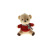 Paula Dressing Scarf Sitting Bear Plush Pendant Car Cell Phone Bag Keychain Crane Machines Figurine Doll