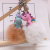 Unicorn Cartoon, silicone hair bulb, cute bag, school bag, key chain, student Korean Version, colorful Pendant, 8cm small