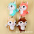 2018 new express squirrel plush key chain pendant stand squirrel plush toy claw machine doll gift