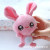 Express rabbit plush key chain pendant big - eyed rabbit boutique grab doll wedding gift customization