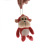 Paula boutique monkey plush toy pendant key chain, grab machine doll bag pendant activity gift yiwu