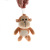 Paula boutique monkey plush toy pendant key chain, grab machine doll bag pendant activity gift yiwu