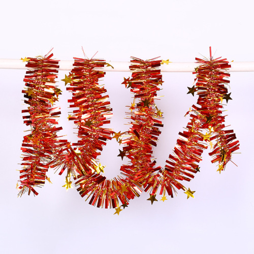 Christmas Decoration Color Stripes Wool Tops School Activities Party Scene Layout Decoration Ornaments Ribbon Color Stripes Factory Wholesale