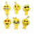 Creative plush pendant key chain cartoon emoji mobile phone bag pendant grab machine doll, cross - border toys