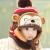 Manufacturer direct sale monkey with velvet ear protection warm knit cap hot style