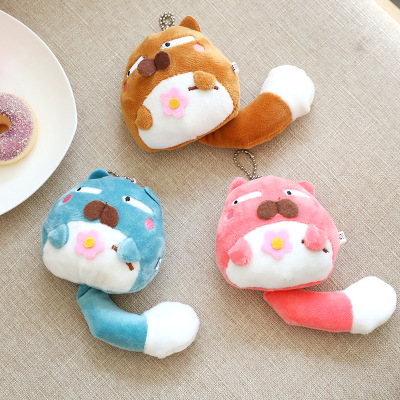 Hot-Selling White-Eye Cute Cat Plush Toy Creative Cute Cat Doll Doll Bag Car Pendant Customization