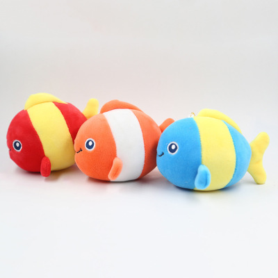 Paula plush pendant key chain Marine clown fish shell gift manufacturers direct wholesale price, the spot boutique
