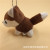 Paula Cartoon Creative Husky Plush Pendant Keychain Puppy Plush Doll and Bag Hanging Claw Machine Doll