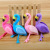 Paula Flamingo Plush Pendant Keychain Girls' Bags Car Pendant Boutique Prize Claw Doll