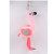 Flamingo plush key chain new diamond - encased bag in the car hang decoration creative grab machine doll, cross - border wholesale toys