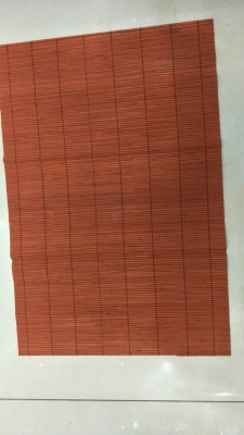 Pure natural bamboo table mat, multi - color mixed. Displayed and beautifully said.