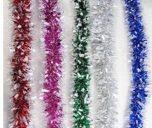 Wholesale Christmas Festival Holiday Decoration Wedding Room Throwing Silk Color Bar Garland Pendant Christmas Tree Factory Direct Sales