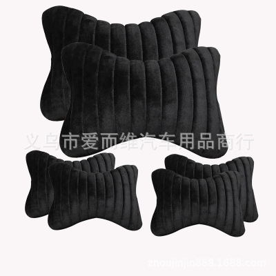 The Factory wholesale automotive supplies automotive headrest plush leather pillow soft comfortable cold neck pad