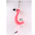 Flamingo plush key chain new diamond - encased bag in the car hang decoration creative grab machine doll, cross - border wholesale toys
