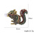 Cross-border supply of popular animal brooch accessories wholesale alloy set with diamond lovely retro squirrel brooch