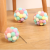 Fashion new plush pet cat toy macaron aesthetic color bell toy cat ball