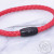 Bennian red leather rope bracelet men head layer cowhide braided hand rope transfer red rope lovers gift female