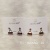 S925 silver needle elegant small earring copper plated gold set 4A zircon simple fashion high quality accessories