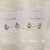 S925 silver needle classic elegant earring copper plated gold set 4A zircon simple fashion high quality accessories