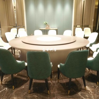 Ming theme restaurant dining chairs seafood restaurant luxury box light luxury electric dining tables and chairs