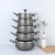 Manufacturers direct new insert double ear soup pot household aluminum alloy milk pot wholesale kitchen pot