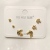 S925 silver needle six one card snoopy earring copper plated gold set 4A zircon personality simple earring female