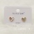 S925 silver needle small earring copper plated real gold shell earring simple fashion high quality accessories