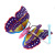 New Portable Flash Butterfly Wholesale Scenic Spot Stall Plastic Electric with Music TikTok Same Style Children's Toys