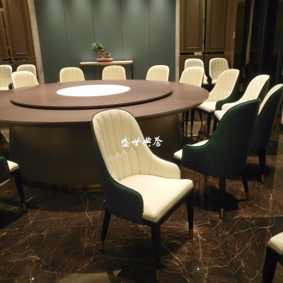 Dining tables and chairs at junlan resort hotel hangzhou seafood restaurant soft bag chairs Nordic fashion dining chairs