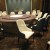 Zhejiang marriott hotel cabin light luxury solid wood electric dining table chairs seafood hotel European leisure chairs