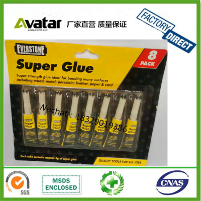 EVERSTONEF 8 pack super glue Multi-Function Adhesive Super Hair Bond Glue