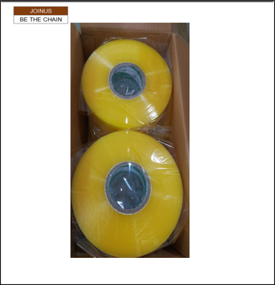 stationery1000M clear and yellow adhesive tape Jumbo tape carton box4X1000X4.5  AF-2030