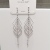 The new S925 sterling silver pin tassel earrings are copper plated and set with 4A zircon