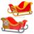 Wooden sleigh set (5 pieces) - Christmas art and crafts - customizable