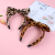 Wild Personality Leopard Pattern Bow Headband Women Versatile Headband Non-Slip Hairpin with Broad Edge Hair Accessories