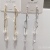 The new S925 sterling silver pin tassel earrings are copper plated and set with 4A zircon