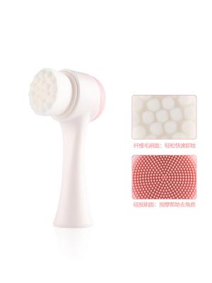 Double face brush hand wash Brush soft hair Cleanser Silica Gel Wash Meter Wash Cleanser