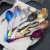Black color creative stainless steel shell spoon, lovely spoon ice cream ice cream sugar stirring spoon coffee spoon