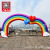 Rainbow gate new style celebration outdoor wedding decoration kindergarten gas model arch opening inflatable