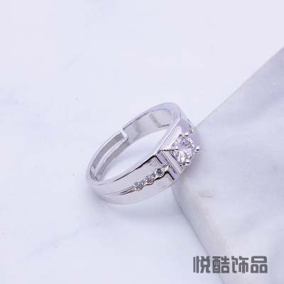 Diamond zircon Diamond ring for men's wedding rings