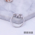 Sterling silver ring bead bead superior feeling manual ring simple personality ball ring ring ring ring tail ring