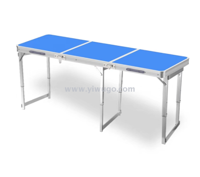 180*60 square tube folding aluminum table set garden patio outdoor picnic table easy to carry