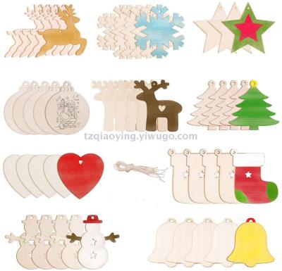 Toy painting DIY handmade Christmas wood chips