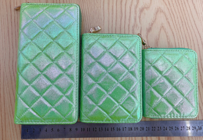 Xiu Plaid Fabric Women's Zipper Bag Single Zipper Handbag European and American Original Single New Women's Clothes Wallet Wallet