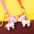 Korean Cute Unicorn Doll Pendant Bag Ornament Girl's Heart Car Keychain Toy Pony Gift Female