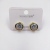 S925 silver-needle metallic flash studs copper plated genuine gold set 4A zircon simple fashion high quality accessories