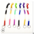 Environment-friendly TPU plastic spring rope p-knot key hanging rope three-color slingshot line anti-loss rope mobile phone rope