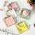 Mini resin old bow tie small plate square small plate small coasters