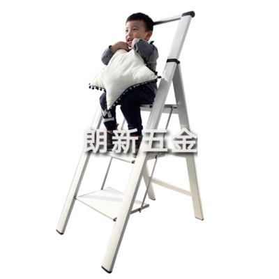 Luxury home folding armrest ladder thickened step miter ladder door aluminum alloy engineering mobile staircase